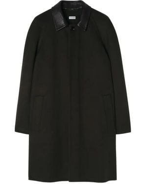 Burberry Wollen Kasjmier Parkbury Jas - Zwart