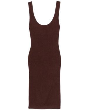 Entire studios Square-Neck Mini Dress - Purple