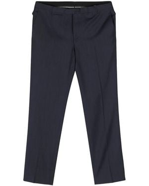 Corneliani Mini Check Tailored Trousers - Blue