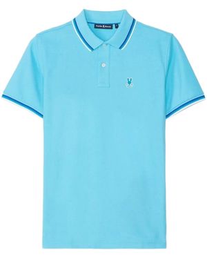 Psycho Bunny Polo Granbury "Aquarius" - Blu