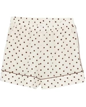 P.A.R.O.S.H. Short À Pois Et Rayures - Natural
