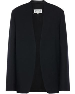 Maison Margiela Four-Stitch Open-Front Blazer - Black