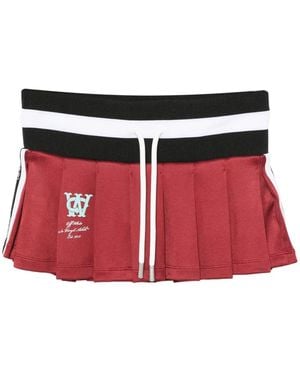 Off-White c/o Virgil Abloh Pleated Drawstring Skirt - Red