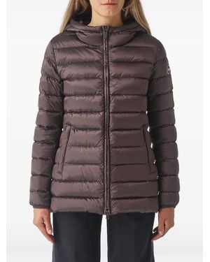 Colmar Quilted Hooded Jacket - Brown