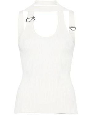 Coperni Halterneck Top - White