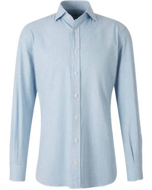 Atelier Munro Buttoned Collar Shirt - Blue