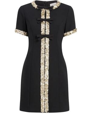 Cinq À Sept Maelle Embellished Mini Dress - Black