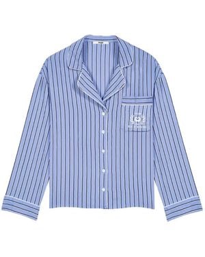 Maje Camisa A Rayas - Azul