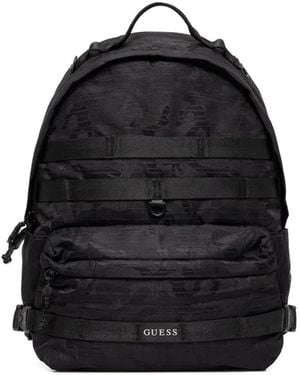 Guess Asti Camouflage Top-Handle Backpack - Black