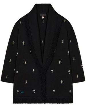 Alanui Dance With Me Fringed Cardigan - Black
