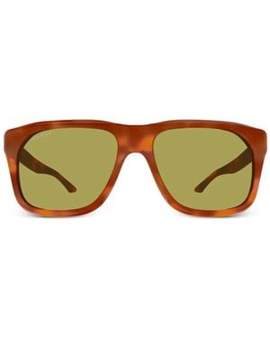 Gucci Geometric-Frame Sunglasses - Green
