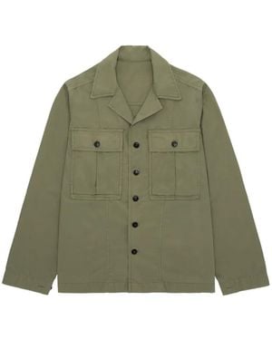Fortela Solomon Flap-Pocket Shirt Jacket - Green