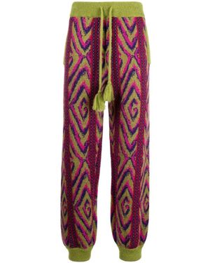 Gucci Jacquard Track Trousers - Red