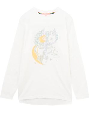 Tsumori Chisato Graphic-Print Long-Sleeve T-Shirt - White