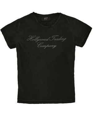 HTC Hollywood T.C. Logo-Print Slim-Fit T-Shirt - Black