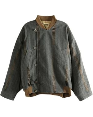 Uma Wang Jovan Striped Jacket - Green