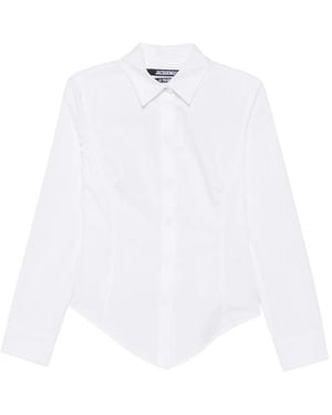 Jacquemus Pointed-Hem Shirt - White