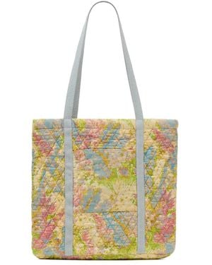 LoveShackFancy Henderson Floral-Print Shoulder Bag - Yellow