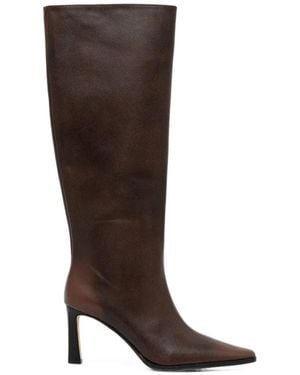 MICHAEL Michael Kors Darrah Burnished Leather Boots - Brown