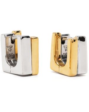 Tom Wood Orecchino A Cerchio Step Duo - Metallizzato
