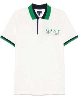 GANT Sailing Piqué Polo Shirt - White