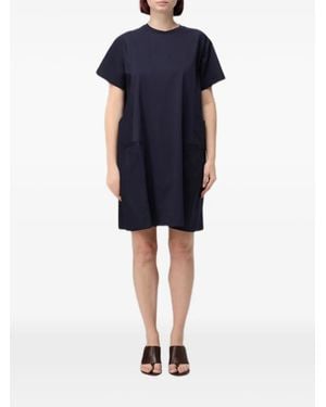 MEIMEIJ Mini Short-Sleeve T-Shirt Dress - Blue