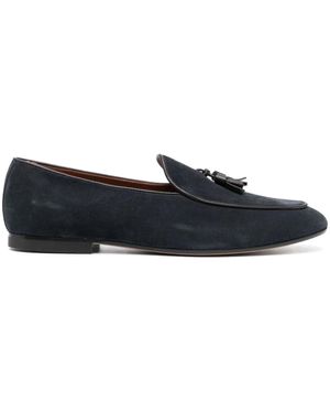 Tod's タッセル スエードローファー - ブルー