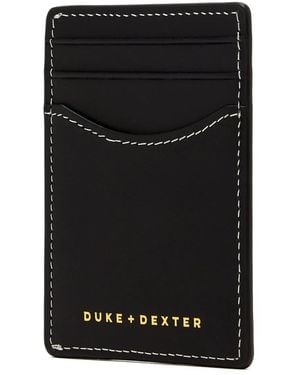 Duke & Dexter Dean Kiss Leather Wallet - Black