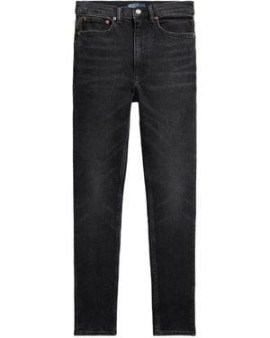Polo Ralph Lauren High-Rise Slim-Fit Jeans - Black