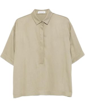 Frankie Shop Polo Eda Fluide - Natural