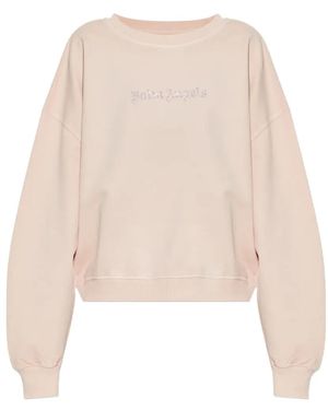 Palm Angels Felpa Con Logo - Neutro