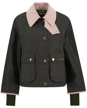 Barbour Beadnell Cropped Jacket - Black