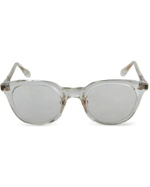Chrome Hearts Engraved Round-Frame Glasses - Gray