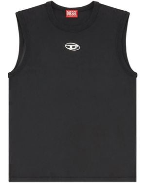DIESEL Men's Sleeveless Knit タンクトップ ダメージ DIESEL Sleeveless t-shirts for Men | Online Sale up to 50
