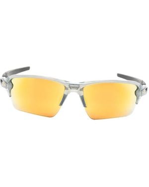 Oakley Rectangle-Frame Sunglasses - Metallic