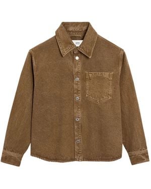 Ami Paris Cotton Shirt - Brown
