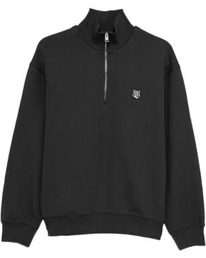 Maison Kitsuné フォックスヘッド スウェットシャツ - ブラック