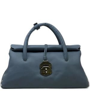 Zanellato Bolso shopper Dotta® pequeño - Azul