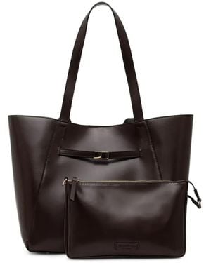 Marc O' Polo Tessa Logo-Patch Pouch-Detail Tote Bag - Black