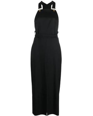 Patou Virgin Wool-Blend Pinafore Dress - Black