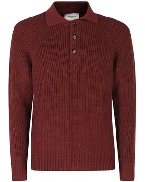 Circolo 1901 Polo De Canalé De Manga Raglán - Rojo