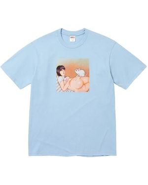 Supreme Mouse-Graphic T-Shirt - Blue