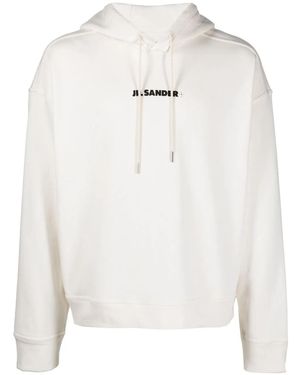 Jil Sander ロゴ パーカー - ホワイト