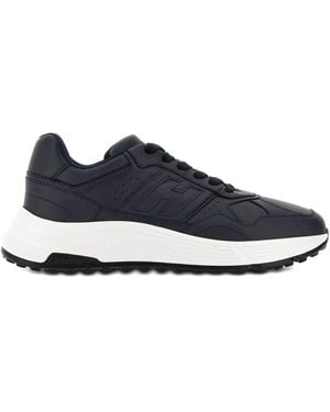 Hogan Lace-Up Trainers With Padded Ankle Support - Blue