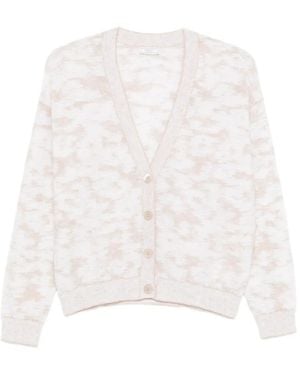 Peserico Cardigan Boutonné À Col V - White