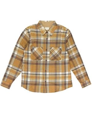 Aimé Leon Dore Plaid-Pattern Shirt - Natural