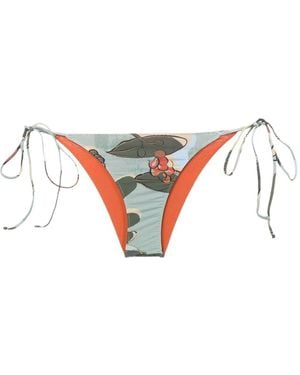 Clube Bossa Aava Floral-Print Bikini Bottoms - White