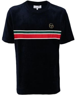Sergio Tacchini ロゴ Tシャツ - ブラック