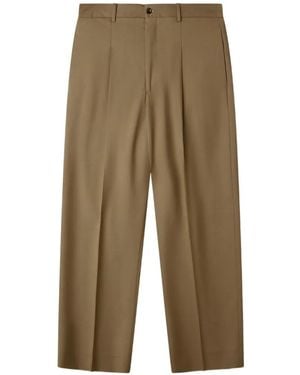 LC23 Pantalon Droit Vitale Barberis À Plis - Green