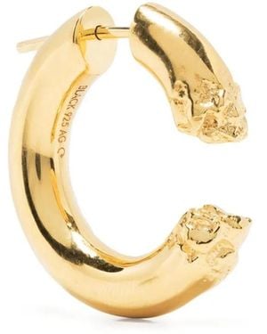 Maria Black Terra 24 Textured Hoop Earring - Metallic